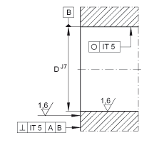 角接觸球軸承單元 DKLFA30110-2RS, 雙向，螺釘安裝，兩側(cè)唇密封，帶平端的法蘭