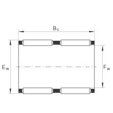 滾針及保持架組件 K24X30X31-ZW, 根據(jù) DIN 5405-1/ ISO 3030 標(biāo)準(zhǔn)，雙列