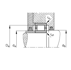 圓柱滾子軸承 NU338-E-M1, 根據(jù) DIN 5412-1 標(biāo)準(zhǔn)的主要尺寸, 非定位軸承, 可分離, 帶保持架