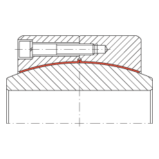 大的關(guān)節(jié)軸承 GE500-DW, 根據(jù) DIN ISO 12 240-1 標(biāo)準(zhǔn)，免維護(hù)