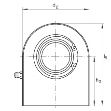 液壓桿端軸承 GF25-DO, 根據(jù) DIN ISO 12 240-4 標(biāo)準(zhǔn)，帶焊接面，需維護(hù)