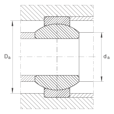 關(guān)節(jié)軸承 GE6-FO, 根據(jù) DIN ISO 12 240-1 標(biāo)準(zhǔn)，需維護(hù)