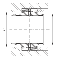 關(guān)節(jié)軸承 GE50-LO, 根據(jù) DIN ISO 12 240-1 標(biāo)準(zhǔn)，需維護(hù)